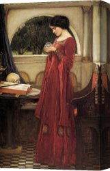 Preparing for The Costume Ball Canvas Paintings - The Crystal Ball by John William Waterhouse