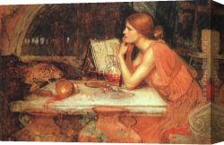 John William Waterhouse Canvas Paintings - The Sorceress by John William Waterhouse