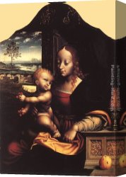 Virgin And Child Canvas Paintings - Virgin and Child by Joos van Cleve