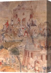 Martyrdom Canvas Paintings - Martyrdom of the Carmelites by Jorg Ratgeb