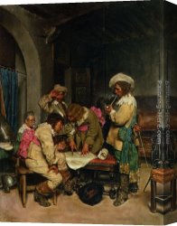 Good Canvas Paintings - A Good Plan by Jose Villegas y Cordero