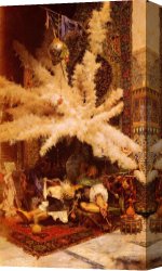 Siesta Canvas Paintings - The Siesta by Jose Villegas y Cordero