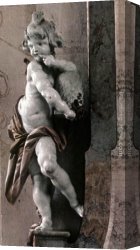 Anton Canvas Paintings - Angel by Joseph Anton Feuchtmayr