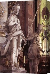 Anton Canvas Paintings - St Joachim by Joseph Anton Feuchtmayr