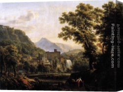 Isle Canvas Paintings - View of the Isle of Sora by Joseph Bidauld