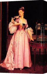 Birds Canvas Paintings - The Love Birds by Joseph Caraud