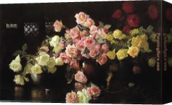 Park of Rose Canvas Paintings - Roses by Joseph DeCamp
