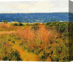 Seascapes Canvas Paintings - Seascape by Joseph DeCamp