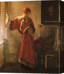 Window Canvas Paintings - The Window Blind by Joseph DeCamp