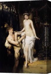 Court Canvas Paintings - Young Girl at the Scamander River by Joseph-Desire Court