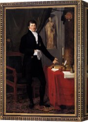 Anne-francois-louis Canvas Paintings - Baron Charles-Louis de Keverberg de Kessel by Joseph-Francois Ducq