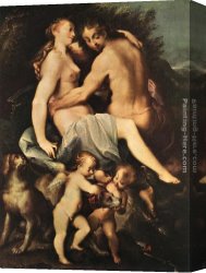 Elder Canvas Paintings - Adonis Parting from Venus by Joseph Heintz the Elder