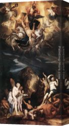 Heintz Canvas Paintings - The Fall of Phaeton by Joseph Heintz the Elder