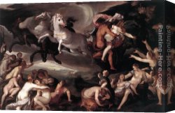 Heintz Canvas Paintings - The Rape of Proserpina by Joseph Heintz the Elder