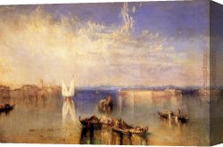 Joseph Mallord William Turner Canvas Paintings - Campo Santo Venice by Joseph Mallord William Turner