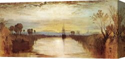 Joseph Mallord William Turner Canvas Paintings - Chichester Canal by Joseph Mallord William Turner