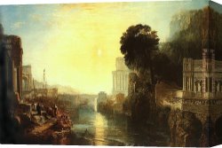 Joseph Mallord William Turner Canvas Paintings - Dido Building Carthage by Joseph Mallord William Turner