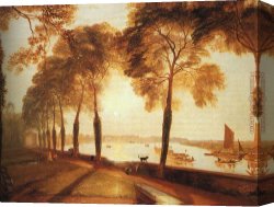 Joseph Mallord William Turner Canvas Paintings - Mortlake Terrace by Joseph Mallord William Turner