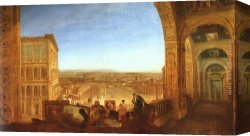 Joseph Mallord William Turner Canvas Paintings - Rome from the Vatican by Joseph Mallord William Turner