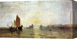 Joseph Mallord William Turner Canvas Paintings - The Chain Pier, Brighton by Joseph Mallord William Turner