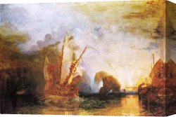 Joseph Mallord William Turner Canvas Paintings - Ulysses Deriding Polyphemus Homer's Odyssey by Joseph Mallord William Turner