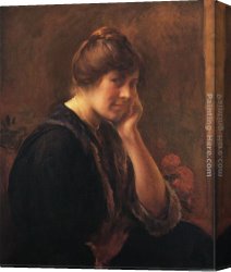 The Guitar 1918 Canvas Paintings - The Guitar Player by Joseph Rodefer de Camp