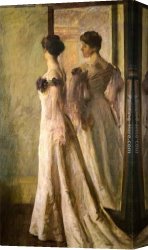 Gown Canvas Paintings - The Heliotrope Gown by Joseph Rodefer de Camp