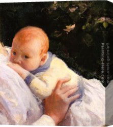 Infant Canvas Paintings - Theodore Lambert DeCamp as an Infant by Joseph Rodefer de Camp