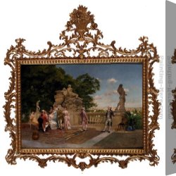 Duel Canvas Paintings - The Duel by Juan Antonio Gonzalez