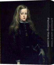 King's Canvas Paintings - King Charles II of Spain by Juan Carreno De Miranda