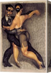 Passion Canvas Paintings - Passion Tango by Juarez Machado