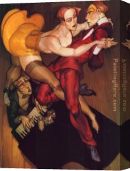 Piano Canvas Paintings - Tango Over The Piano by Juarez Machado
