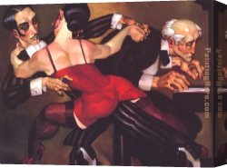Tango VII Study Canvas Paintings - The Last Tango by Juarez Machado