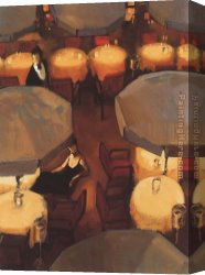 The Umbrellas Canvas Paintings - Umbrella Lights by Juarez Machado