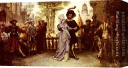 Jules Canvas Paintings - Le Droit du Seigneur by Jules Arsene Garnier