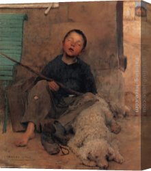 Jules Canvas Paintings - The Blind Beggar by Jules Bastien-Lepage