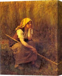 Jules Canvas Paintings - Summer by Jules Breton