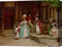 Ufer Des Zugefrorenen Meeres Canvas Paintings - Le Lendemain Des Noces by Jules Girardet