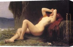 Mary Canvas Paintings - Mary Magdalene In The Cave by Jules Joseph Lefebvre