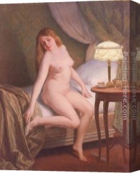 Jules Canvas Paintings - Naked Beauty by Jules Scalbert