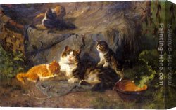 Julius Canvas Paintings - The Proud Mother by Julius Adam