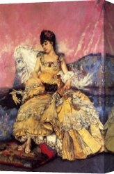 Julius Canvas Paintings - After The Ball by Julius LeBlanc Stewart