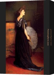 Julius Canvas Paintings - Portrait Of Mrs by Julius LeBlanc Stewart