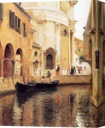 Julius Canvas Paintings - Rio Della Maddalena by Julius LeBlanc Stewart