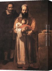Jusepe Canvas Paintings - Bearded Woman by Jusepe de Ribera