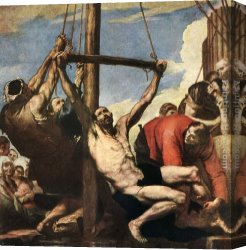Jusepe Canvas Paintings - Martyrdom of St Bartholomew by Jusepe de Ribera