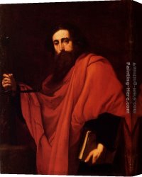 Jusepe Canvas Paintings - Saint Paul by Jusepe de Ribera