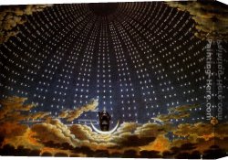 Queen Canvas Paintings - The Queen Of The Night by Karl Friedrich Schinkel