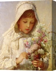 Wilhelm Canvas Paintings - The Month Of September by Karl Wilhelm Friedrich Bauerle