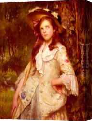 Lance Canvas Paintings - The Young Shepherdess by Lance Calkin